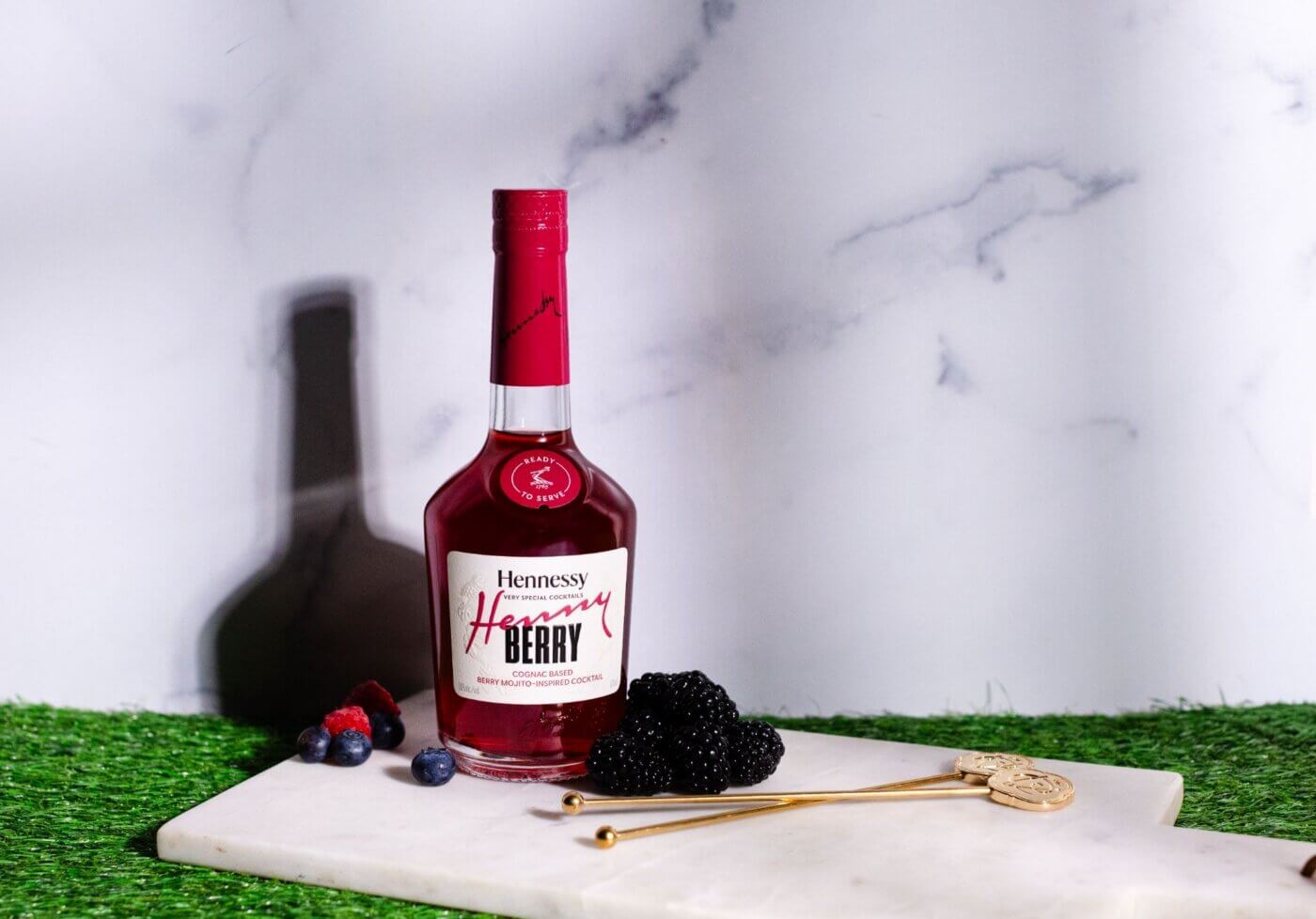 Hennessy Berry-Inspired Cognac Cocktail Bottle